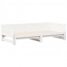 Łóżko dzienne z funkcją wysuwania Biały 203,5 x 184 x 56,5 cm