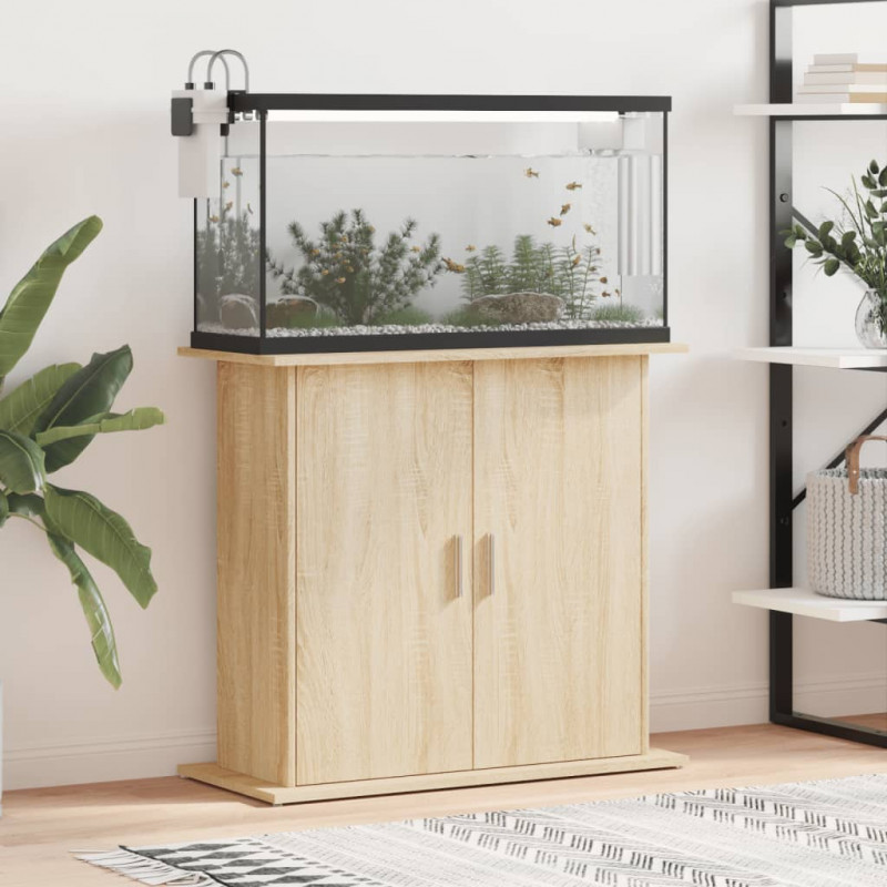 Stojak na akwarium Sonoma Oak 81x36x73 cm Drewno konstrukcyjne