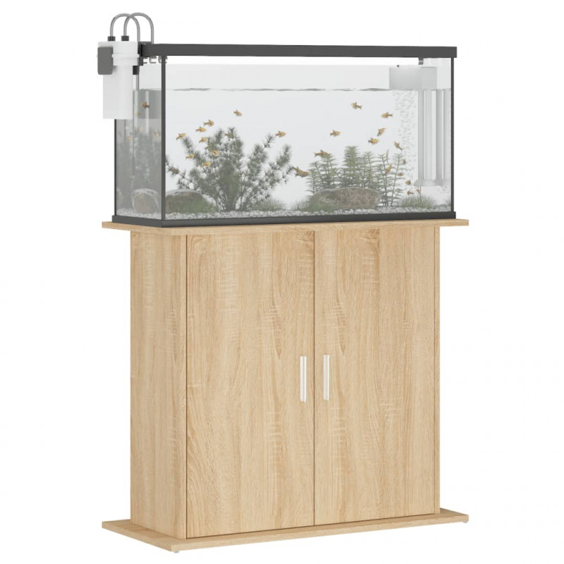 Stojak na akwarium Sonoma Oak 81x36x73 cm Drewno konstrukcyjne