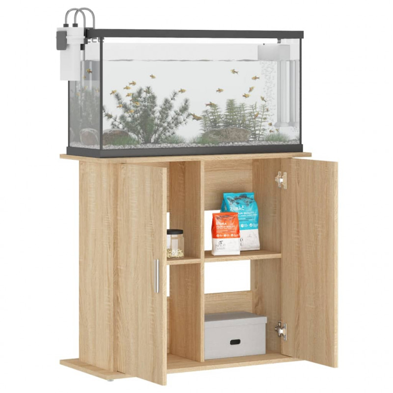 Stojak na akwarium Sonoma Oak 81x36x73 cm Drewno konstrukcyjne
