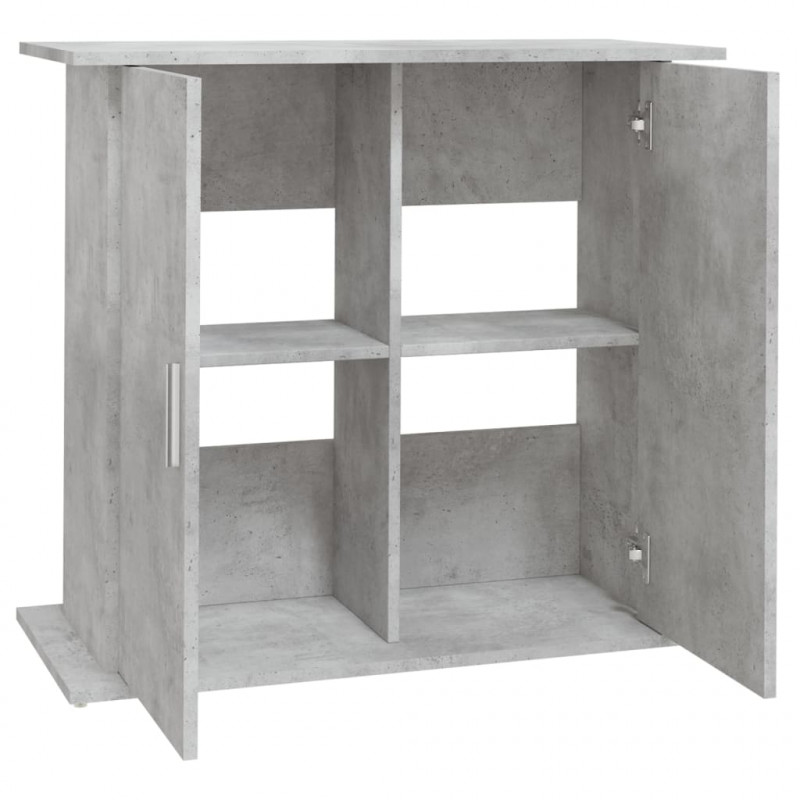 Stojak pod akwarium Betonowy Szary 81x36x73 cm Drewno konstrukcyjne