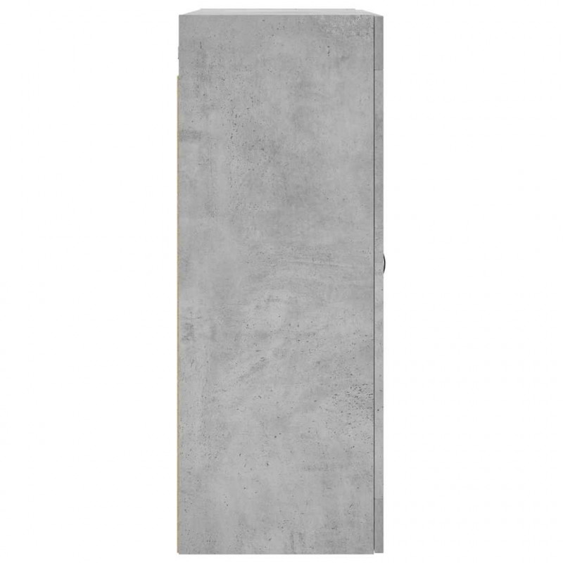 Szafka wisząca, szarość betonu, 69,5x34x90 cm