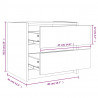 Szafka nocna, 40x31x35,5 cm, lite drewno sosnowe