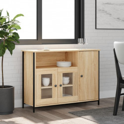 Szafka, dąb sonoma, 100x35x75 cm, materiał drewnopochodny