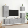 Ścienna szafka TV, szarość betonu, 80x30x41 cm