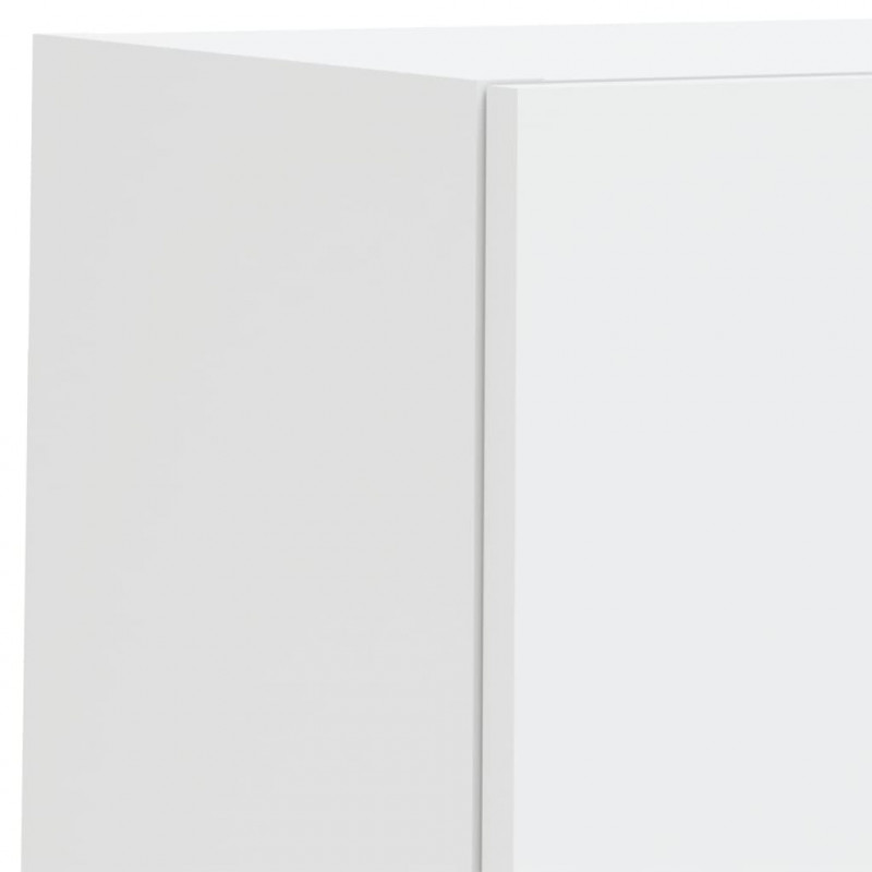 Szafki pod telewizor, z LED, 2 szt., białe, 30,5x30x60 cm