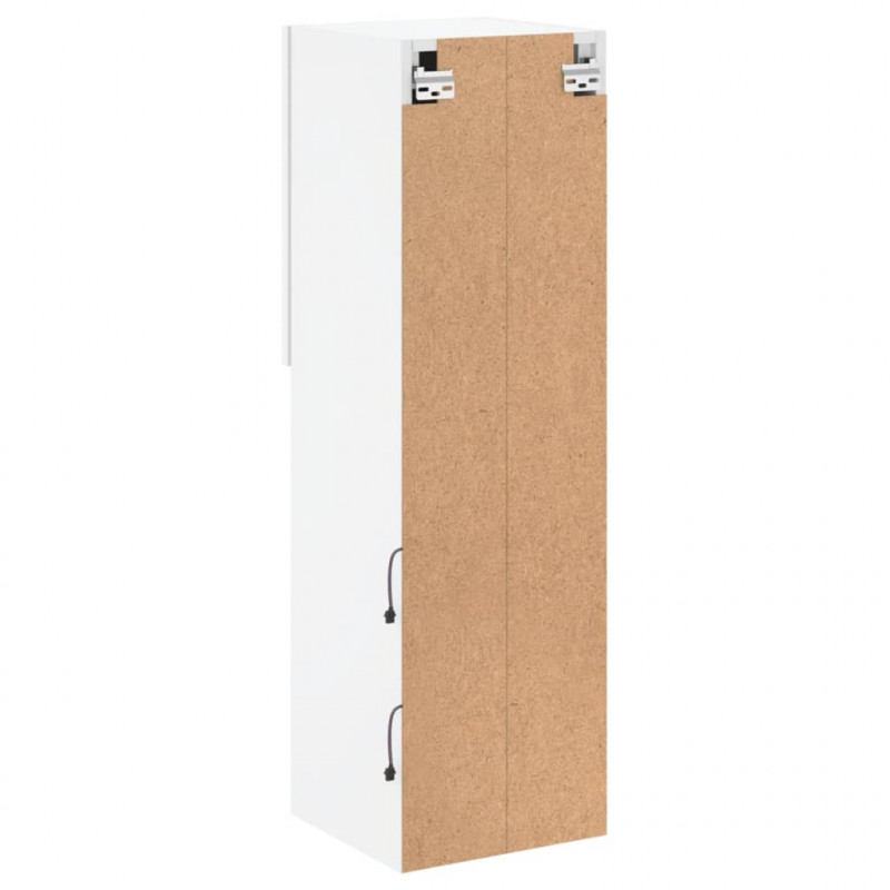 Szafka TV, z LED, biała, 30,5x30x102 cm