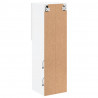Szafki TV, z LED, 2 szt., białe, 30,5x30x102 cm