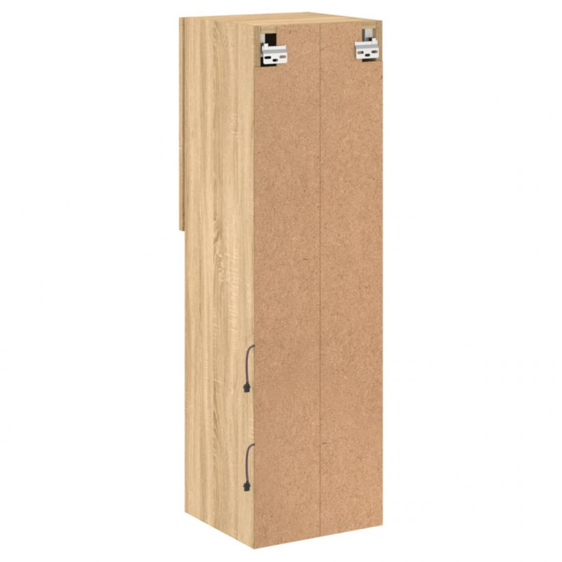 Szafka TV z LED, dąb sonoma, 30,5x30x102 cm