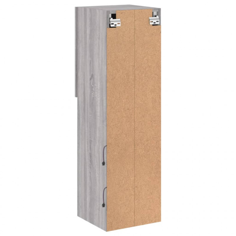 Szafka TV z LED, szary dąb sonoma, 30,5x30x102 cm