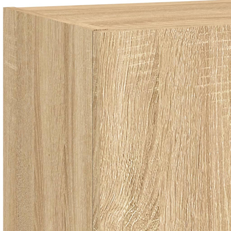 Szafka TV z LED, dąb sonoma, 40,5x30x90 cm