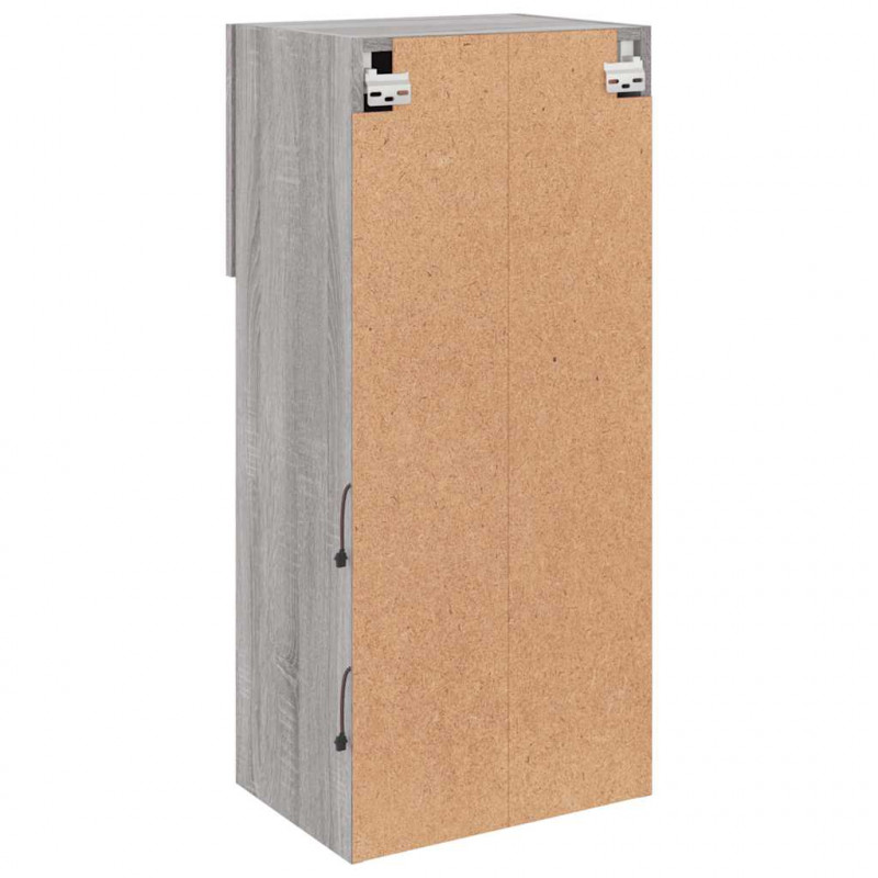 Szafka TV z LED, szary dąb sonoma, 40,5x30x90 cm