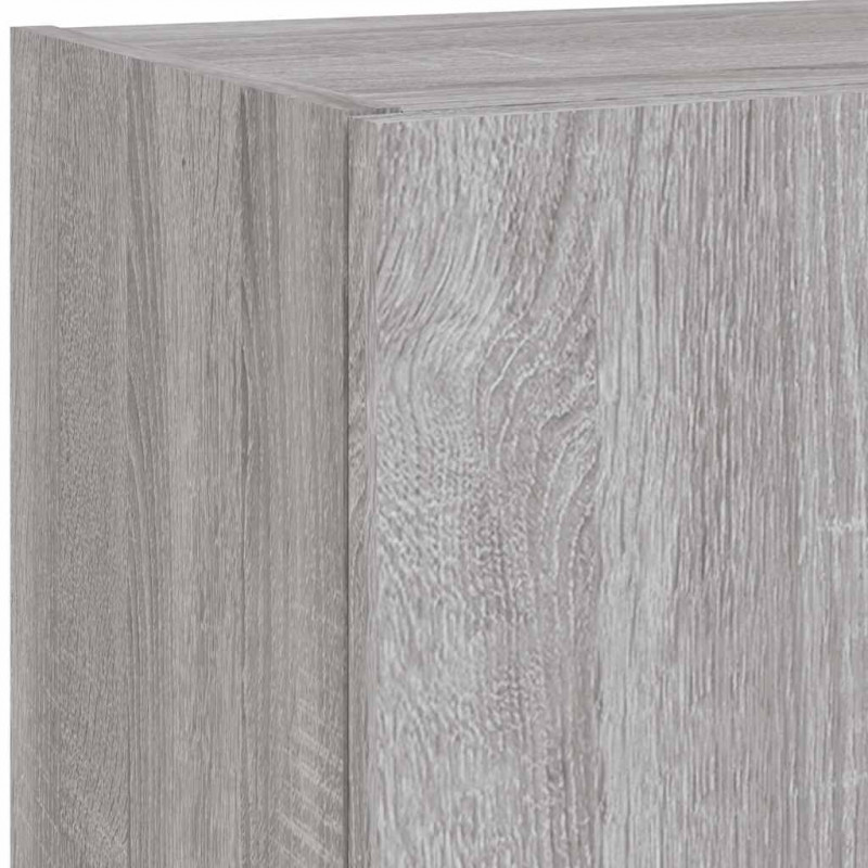 Szafka TV z LED, szary dąb sonoma, 40,5x30x90 cm