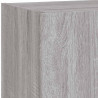 Szafka TV z LED, szary dąb sonoma, 40,5x30x90 cm