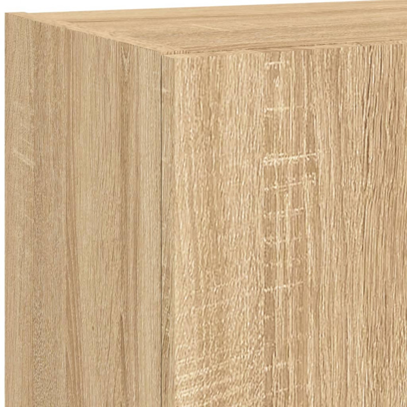 Szafka TV z LED, dąb sonoma, 40,5x30x102 cm