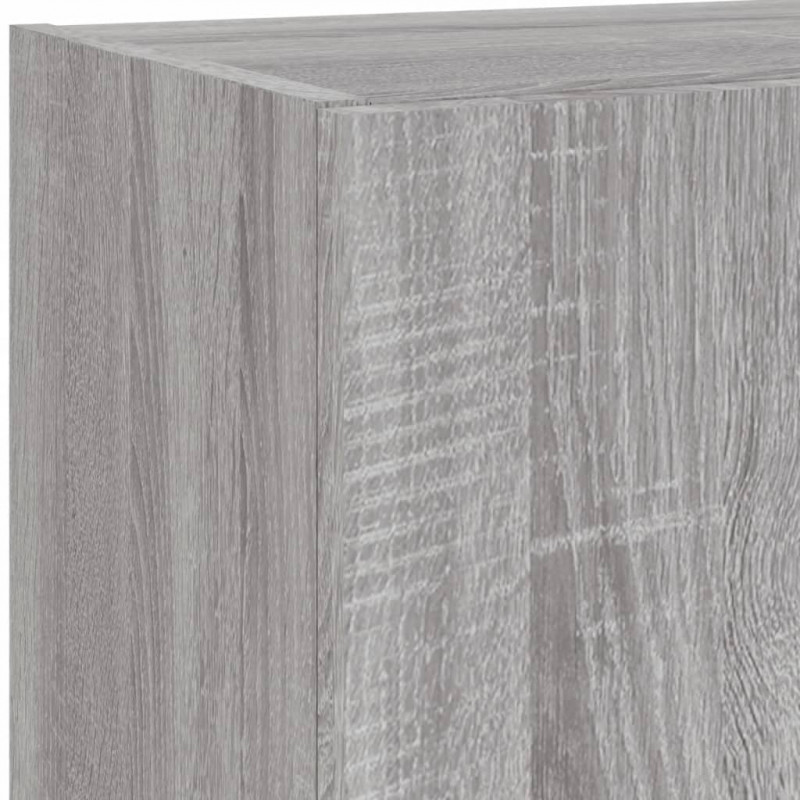 Szafka TV z LED, szary dąb sonoma, 40,5x30x102 cm