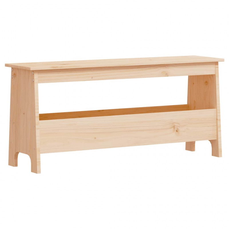 Ławka do holu 100x28x45 cm, lite drewno sosnowe
