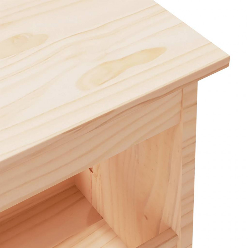 Ławka do holu 100x28x45 cm, lite drewno sosnowe
