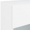 Ścienna szafka TV z LED, biała, 40x30x60,5 cm