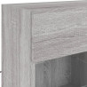 Ścienna szafka TV z LED, szary dąb sonoma, 78,5x30x60,5 cm