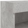 Szafka TV z oświetleniem LED, szarość betonu, 80x30x30 cm