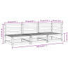 Ogrodowa sofa 3-osobowa, impregnowane drewno sosnowe