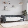 Sofa z funkcją spania, ciemnoszara, 100x200 cm, aksamit