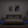 Wiszące szafki nocne z LED, 2 szt., szary dąb sonoma