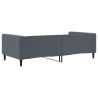 Sofa z funkcją spania, ciemnoszara, 100x200 cm, aksamit