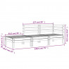 Ogrodowa sofa 3-osobowa, impregnowane drewno sosnowe