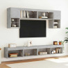 Szafka TV z oświetleniem LED, szarość betonu, 100x30x30 cm