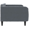 Sofa z funkcją spania, ciemnoszara, 100x200 cm, aksamit