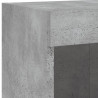 Szafki TV, z LED, 2 szt., szarość betonu, 100x30x30 cm
