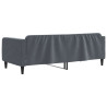Sofa z funkcją spania, ciemnoszara, 100x200 cm, aksamit