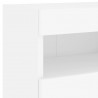 Ścienne szafki TV z LED, 2 szt., białe, 40x30x40 cm