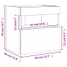 Ścienne szafki TV z LED, 2 szt., białe, 40x30x40 cm