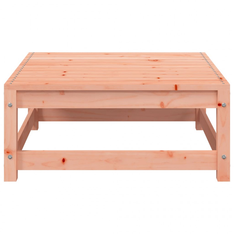 Ogrodowa sofa bez podłokietników, z poduszkami i podnóżkami
