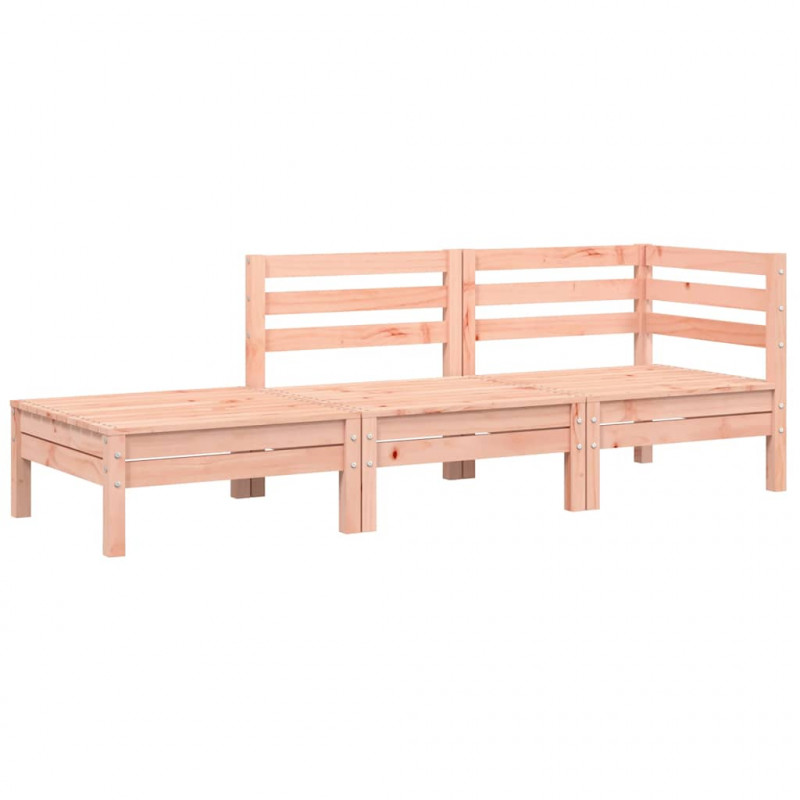 Sofa ogrodowa z poduszkami i podnóżkiem, 3-osobowa