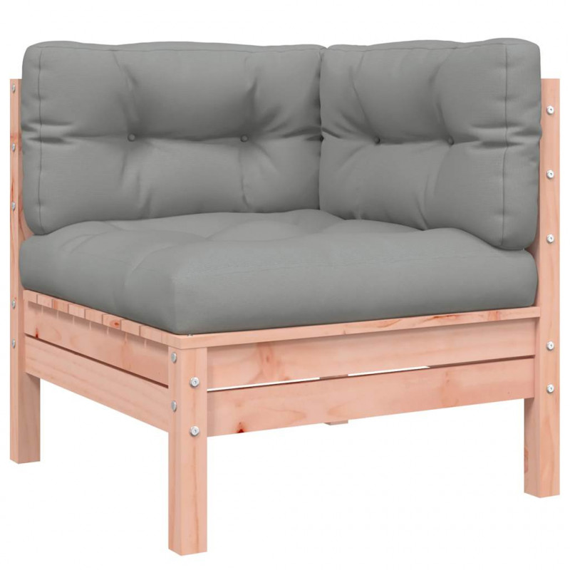 Sofa ogrodowa z poduszkami i podnóżkiem, 3-osobowa