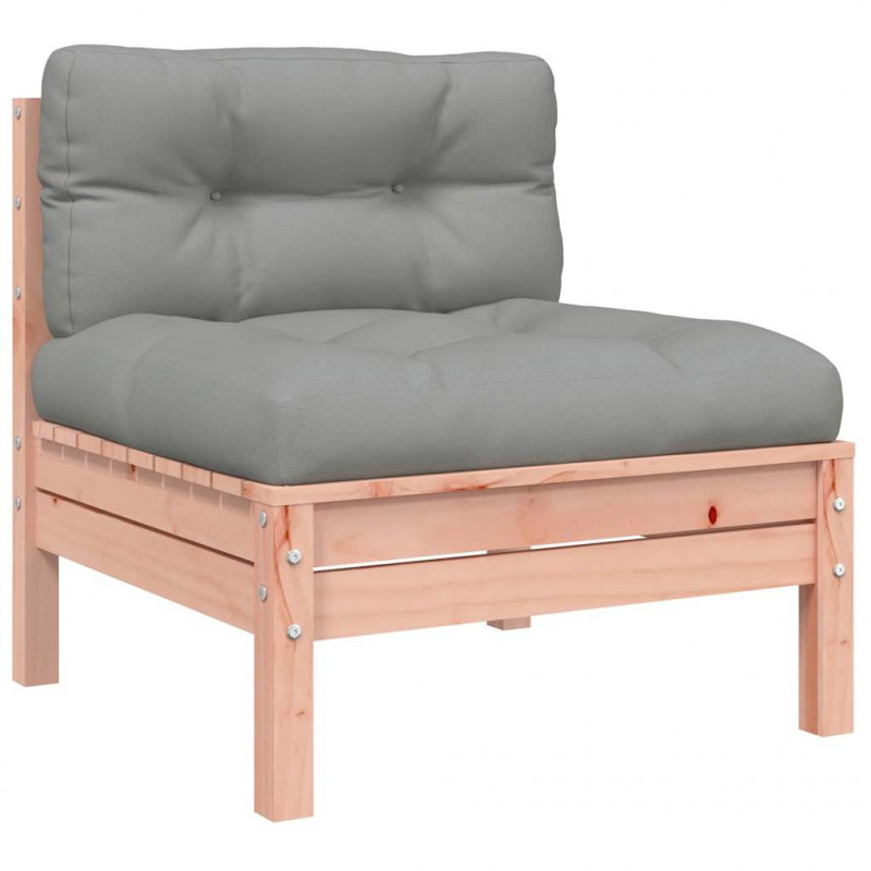 Sofa ogrodowa z poduszkami i podnóżkiem, 3-osobowa