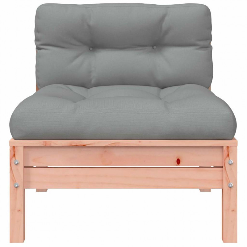 Sofa ogrodowa z poduszkami i podnóżkiem, 3-osobowa