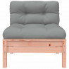 Sofa ogrodowa z poduszkami i podnóżkiem, 3-osobowa