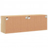 Ścienne szafki TV z LED, 2 szt., dąb sonoma, 60x30x40 cm