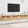 Szafki ścienne TV, 2 szt., dąb sonoma, 100x30x30 cm
