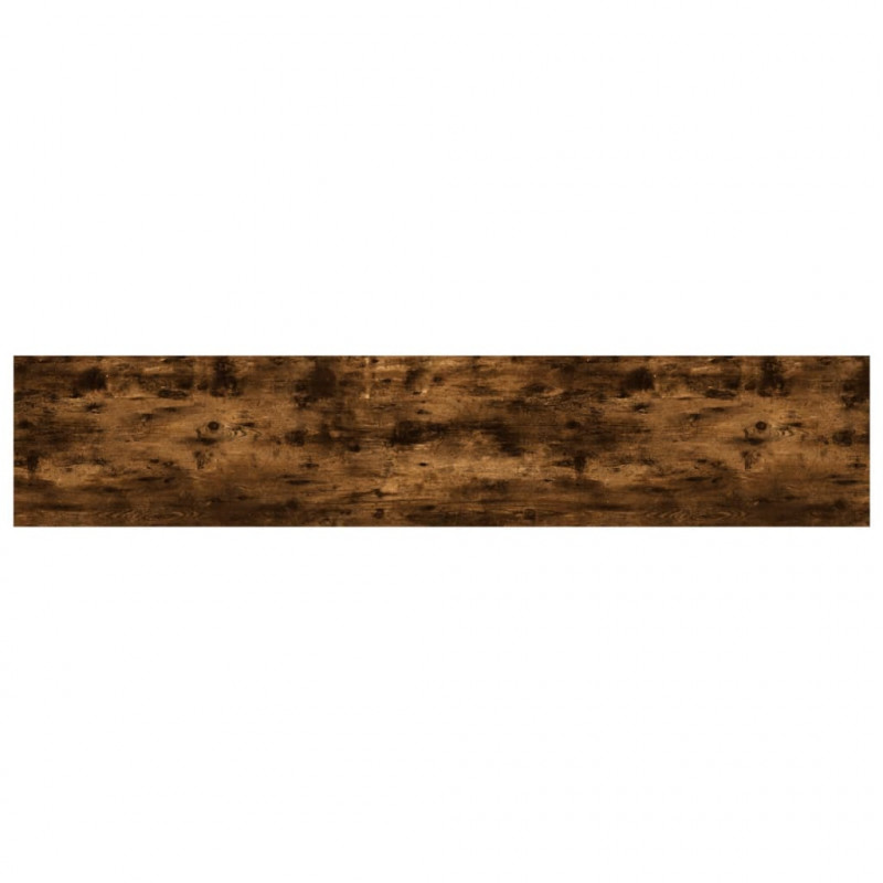 Półki ścienne, 4 szt., przydymiony dąb, 100x20x1,5 cm
