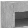 Ścienna szafka TV z LED, szarość betonu, 80x30x40 cm