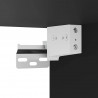 Ścienne szafki TV z LED, 2 szt., czarne, 30,5x35x30 cm