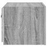 Ścienne szafki TV z LED, 2 szt, szary dąb sonoma, 30,5x35x30 cm
