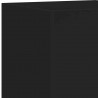 Ścienna szafka TV z LED, czarna, 30,5x35x70 cm
