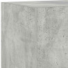 Ścienna szafka TV z LED, szarość betonu, 30,5x35x70 cm